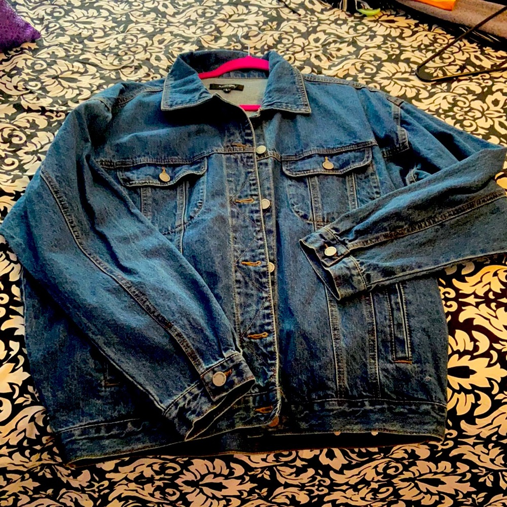 Ladies denim jacket, size large, Black Label brand